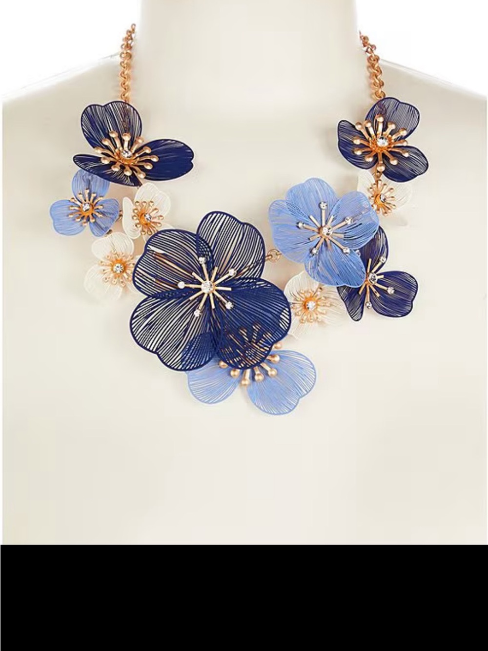 Southern Living
Crystal Stone Multi Floral Resort Frontal Statement
Necklace